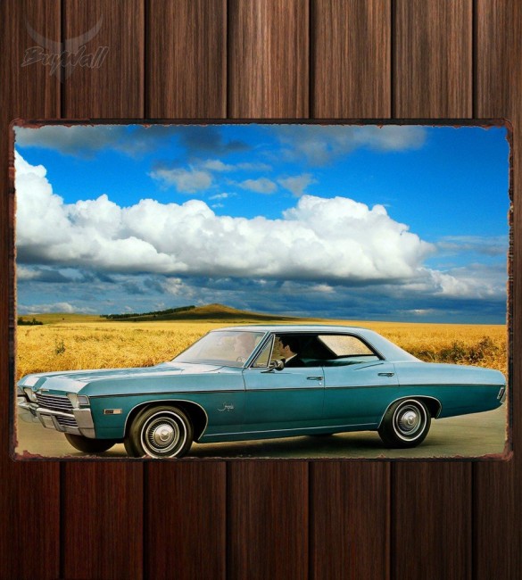 Металлическая табличка Chevrolet Impala 4-door Hardtop Sedan Металлическая табличка Chevrolet Impala 4-door Hardtop Sedan